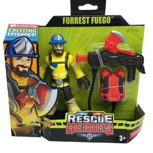 Rescue Heroes Forrest Fuego 6" Action Figure Accessories Fisher Price Youtube